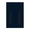 Manhattan Comfort Gramercy 2-Section Wardrobe Closet in Tatiana Midnight Blue 157GMC4